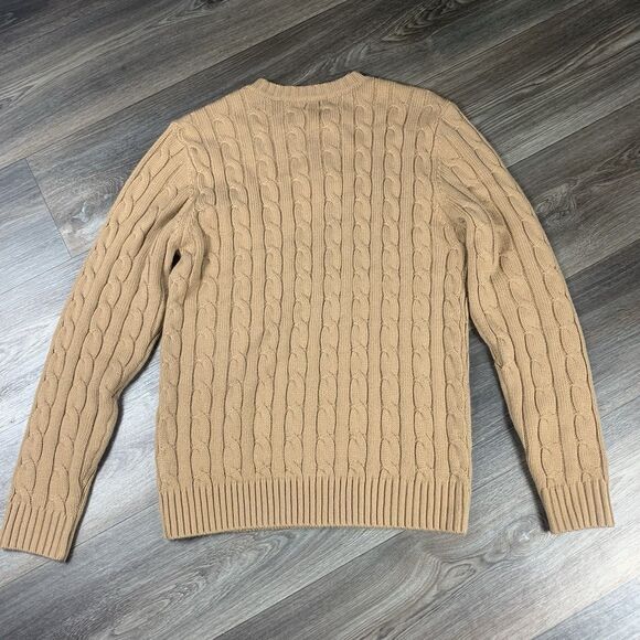 Vintage H2H Brown Cable Knit Pullover Long Sleeve Sweater Size Large - Picture 6 of 6